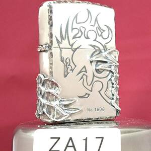 1000円～ zippo 美品 LIMITED EDITION №1606 Dragon Tribal ドラゴン トライバル ジッポ SILVER color オイルライター USA ZA17