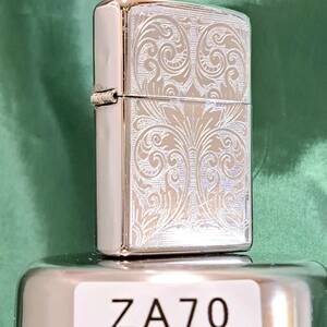 1000円～ zippo 美品 ベネチアン アラベスク ジッポー オイルライター シルバー SILVER color USA ZA70