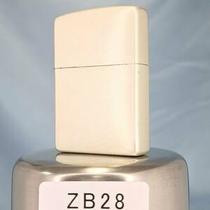 1000円～ zippo 美品 シルバー PVD Physical Vapor Deposition 加工 SILVER color ジッポー オイルライター USA ZB28