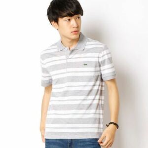 ラコステ（LACOSTE）　スリムフィットボーダーポロシャツ（半袖）3