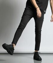 The DUFFER of ST.GEORGE 「GUM STRETCH LIGHT」SUPER SKINNY 5PKT PT：超伸縮「ガムストレッチ」スーパースキニー 5ポケットパンツXL黒_画像2