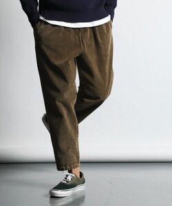 The DUFFER of ST.GEORGE WIDE TAPERED CORDUROY PANTS：コーデュロイ ワイドテーパードパンツ　L茶