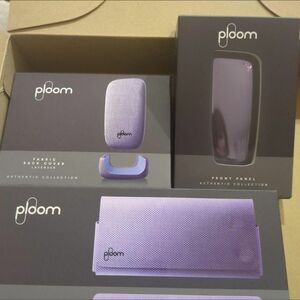 プルームX アクセサリー ３点セット ラベンダー ploom X ファブリック キャリーケース フロントパネル バックカバー