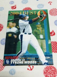  Calbee Professional Baseball chip s card Chunichi Dragons Thai long * Woods 