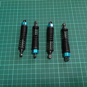 即決《送料無料》　■全長96mm　ブルー■　　　激安 ダンパー　　ラジコン　バギー　クローラー　などに　タミヤ　ヨコモ　京商