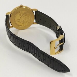 ●CORUM コルム インディアンヘッド コインウォッチ K18 ダイヤ 腕時計 ゴールド文字盤 クォーツ 中古[ne]u559の画像6