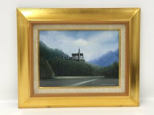 Art hand Auction ●Yoshimura Akiho Bosque Castillo Real Castillo de Neuschwanstein Pintura Pintura al óleo Marco firmado Usado [ne]ued3, cuadro, pintura al óleo, Naturaleza, Pintura de paisaje