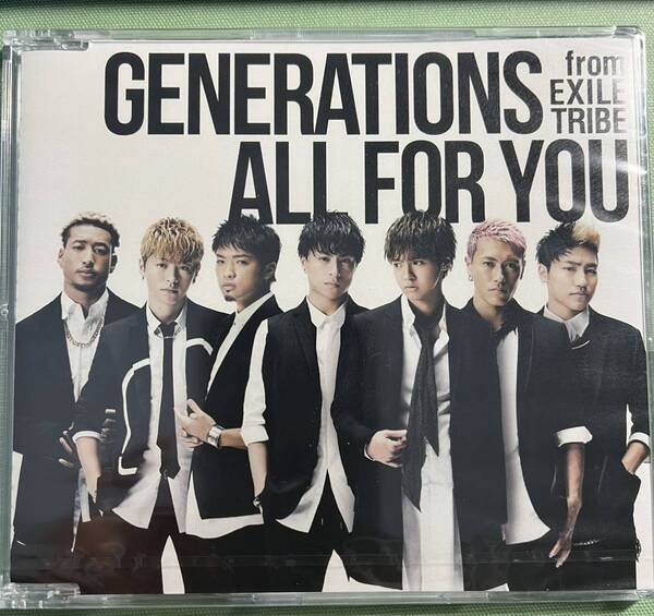 CD　ジェネレーションズ　エクザイル　ALL　FOR　YOU　オールフォーユー GENERATIONS from EXILE TRIBE エイベックス avex 限定品