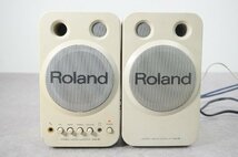 [NZ] [A4068210] Roland ローランド MA-8 アンプ内蔵スピーカー モニタースピーカー 専用ケーブル付き_画像2