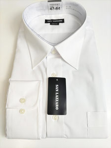 Форма Стабильная Рубашка Сплошной Белый 4L Размер 47-84 Большой Размер Обычный Цвет Длинный Рукав Деловой Церемониальный Рекрут Новый Резак Рубашка 7SL011A-2