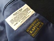 KAPITAL キャピタル ハーフコートジャケット K1911LJ143 色ブラック サイズ2　日本製_画像6