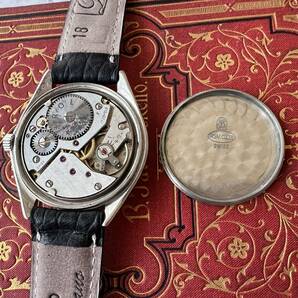 rolex ロレックス マルコーニ 1910 ブルーダイヤル ステンレス 手巻き 動作良好 デイト メンズ腕時計の画像7