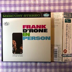 紙ジャケットCD／フランク・ドロン／フランク・ドロン・イン・パーソン 1962年作品　世界初CD化