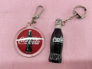 240226●○コカ・コーラ　キーホルダー　2点セット　Coca-Cola　現状品○●