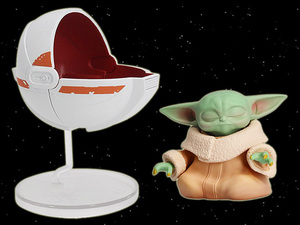  Star Wars / man daro Lien Capsule toy / glow g- fully collection 2 kind set / figure / baby Yoda /ga tea / Pod / prize 