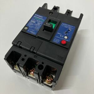 三菱　MITSUBISHI　NV100-CP　ノーヒューズブレーカー　漏電遮断器　100A　3P　ジャンク品　U-979