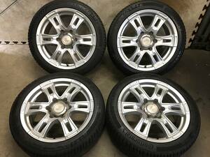 【ハイエース】225/45R17コンチネンタル スタッドレスタイヤ 17×7.5J+25 PCD139.7 6H アルミホイール ４本