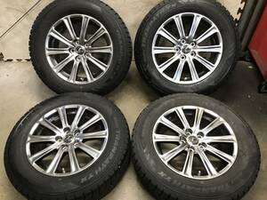 【レクサスNX】9分山225/65R17TOYO スタッドレスタイヤ＆17×7J+35 PCD114.3 5H 純正ハイグロスアルミホイール ４本 