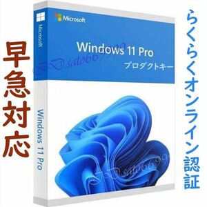 【最短5分以内発送】Windows11 Pro プロダクトキー 32bit 64bit アップグレード 日本語版 認証保証　月