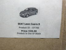 Otto Mobile 1/18 SEAT Leon Cupra R セアト　レオン　R　　限定品　未展示品_画像2