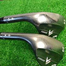 レフティー Callaway キャロウェイ FORGED Vウェッジ 2本セット 52° R-10 60° R-9 ダーククロムメッキ ダイナミックゴールド シャフト_画像4