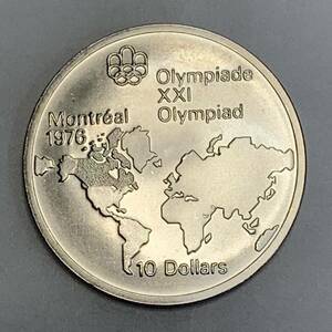 レア 1976年 カナダ モントリオールオリンピック 記念 銀貨 10ドル シルバー925 CANADA1973