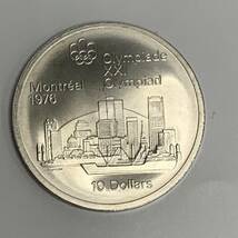 レア 1976年 カナダ モントリオールオリンピック 記念 銀貨 10ドル シルバー925 CANADA1973 ①_画像1