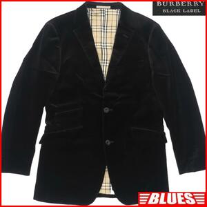 即決★日本製 BURBERRY BLACK LABEL★メンズM 廃盤 テーラードジャケット バーバリーブラックレーベル 黒 ノバチェック 三陽商会