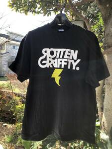 ROTTEN GRAFFTY T-shirt beautiful goods black L postage 230 jpy MOUSE TRAP