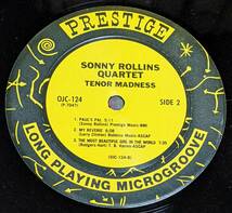ジョン・コルトレーン (ts)参加 50's ソニー・ロリンズ (ts) Sonny Rollins Quartet (US盤 LP)/ Tenor Madness OJC-124, P-70471956年_画像5