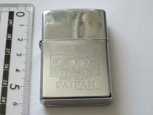 ZIPPO ジッポー オイルライター BIRD ISLANDO SAIPAN サイパン 野鳥 銀色 1996年 6月 火花未確認 発火石無？ 点火未確認 現状中古品