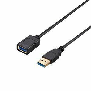 【新品】バッファロー（サプライ） USB3.2 Gen1 ケーブル 延長用 A-A スリム 2m ブラック BU3AAS20BK