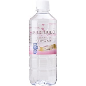 【新品】アルカリ天然水 (aqua aqua) アクア アクア 500ml・24本入り/ケース