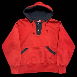 Vintage 40s 50s AKOM Two Tone Hoodie アコム ツートン パーカー レッド 40年代 50年代 ヴィンテージ ビンテージ