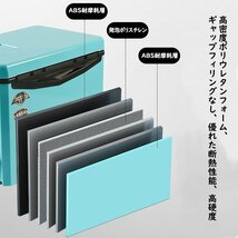 1円 釣り用クーラーボックス 多機能30L 座れる頑丈ボディ 保温保冷 ハンドル/釣りエサ箱/背もたれ/水栓付き 釣り 防水 高さ８段調整可黒色_画像6