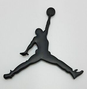 NBA バスケットボール 飾り Air Jordan アルミ エア ジョーダン ジャンプマン カー 3D ステッカー ブラック