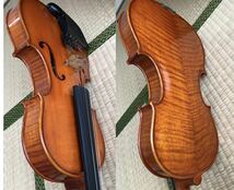 ドイツ製 フルサイズ バイオリン 4/4 虎杢 ヴァイオリン 本体のみ_画像1