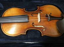 フランス モダン 裏板一枚板 フルサイズ バイオリン 4/4 虎杢 ヴァイオリン メンテ済み ケース付き_画像1