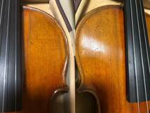 フランス モダン フルサイズ バイオリン 4/4 虎杢 ヴァイオリン メンテ済み ケース付き_画像9