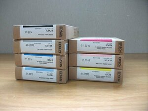 ●アウトレット 新品未使用 純正品 送料無料【EPSON インクカートリッジ/ICBK24/ICGY24/ICC24/ICLC24/ICM24/ICLM24/ICY24】７個●