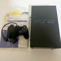 ☆ PS2 ☆ プレイステーション2 SCPH-18000 動作品 本体 コントローラー 箱 説明書 付属 Playstation2 デュアルショック2 SONY 9387_画像3