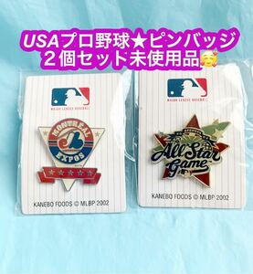 オールスター ゲーム All Star Game ピンバッジ ASG メジャーリーグベースボール検 ピンバッチ ピンズ NEWERA★２個セット未使用品です♪