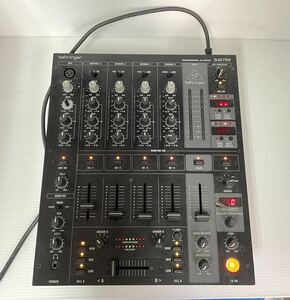 N255【ジャンク品】BEHRINGER ベリンガー PRO MIXER DJX750 DJミキサー 通電のみ確認 現状品