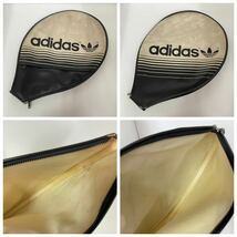 N277 adidas テニスラケット CD3000 L3 オーストリア製 カバー付き アディダス トレフォイルロゴ レア_画像9