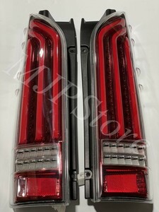 即納！ハイエース 200系 LEDテールランプ レッド 寒冷地仕様対応 10 シーケンシャルウインカー 切り替え可能 カスタム レジアスエース v156