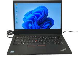 ThinkPad E480/第8世代corei5 8250U/メモリ8GB/ストレージSSD256GB/Windows11 Pro/14型フルHD