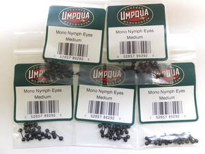 処分◆フライ◆UMPQUA◆Mono Nymph Eyes　Medium　5個セット◆定価￥2,200円(税込)◆35％OFF 