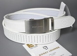 新品 BOGEY LOUNGE ボギー ラウンジ 長さ調整可能 らくらくベルト ホワイト