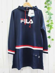 新品*FILA フィラ*UVカット90% 吸水速乾 パーカーワンピース ジャージー スポーツウェア(4L) 大きいサイズ レディース