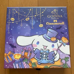 【箱のみ】GODIVA　シナモロール　ハロウィン　サンリオ　シナモンロール　ポップアップ　収納箱　小物入　限定